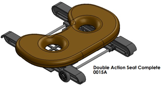 0015A Double action Seat complete