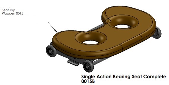 0015B Single action Bearing seat Complete