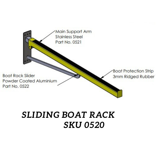 Boat rack slider aluminium sku 0522 (5)