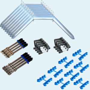 8X+ (Scull) Aero-Wing Octuple Riggers (excl Back-Stays)